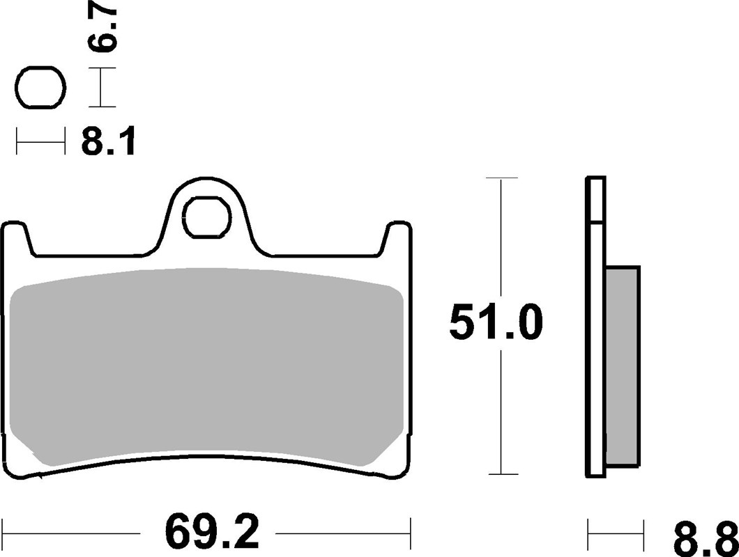 SBS 634HS Front Brake Pads - Image 1