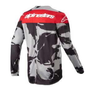 Alpinestars Youth Racer Tactical Jersey Cast Gray Camo/Mars Red - Image 2
