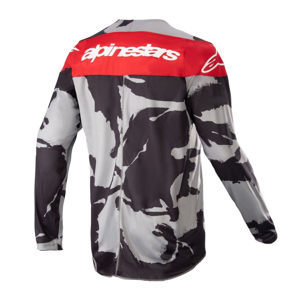 Alpinestars Youth Racer Tactical Jersey Cast Gray Camo/Mars Red