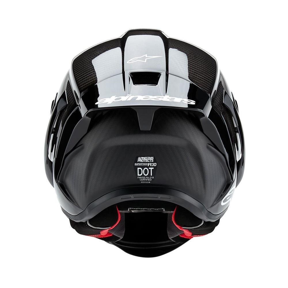 Alpinestars Supertech R10 Helmet Solid Black Carbon Matte/Gloss
