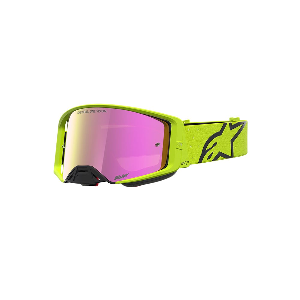 Alpinestars Supertech Vesta Motocross Goggles Yellow/Black Mirror Lens