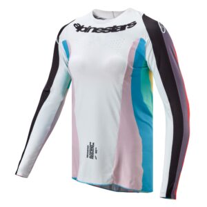Alpinestars Stella Techstar Motocross Jersey Youth Black/Multicolor - Image 1