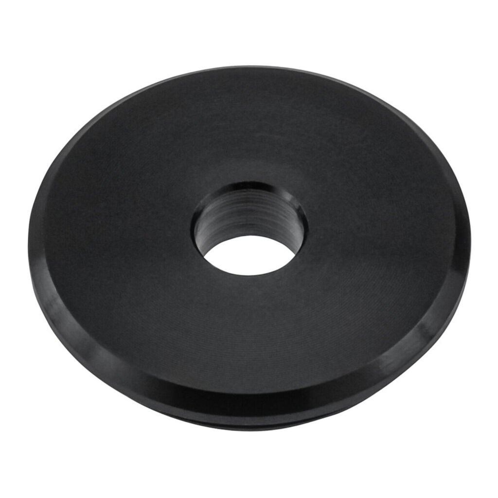 Zeta Aluminium Throttle Tube Replacement End Plug with O-Ring - Black