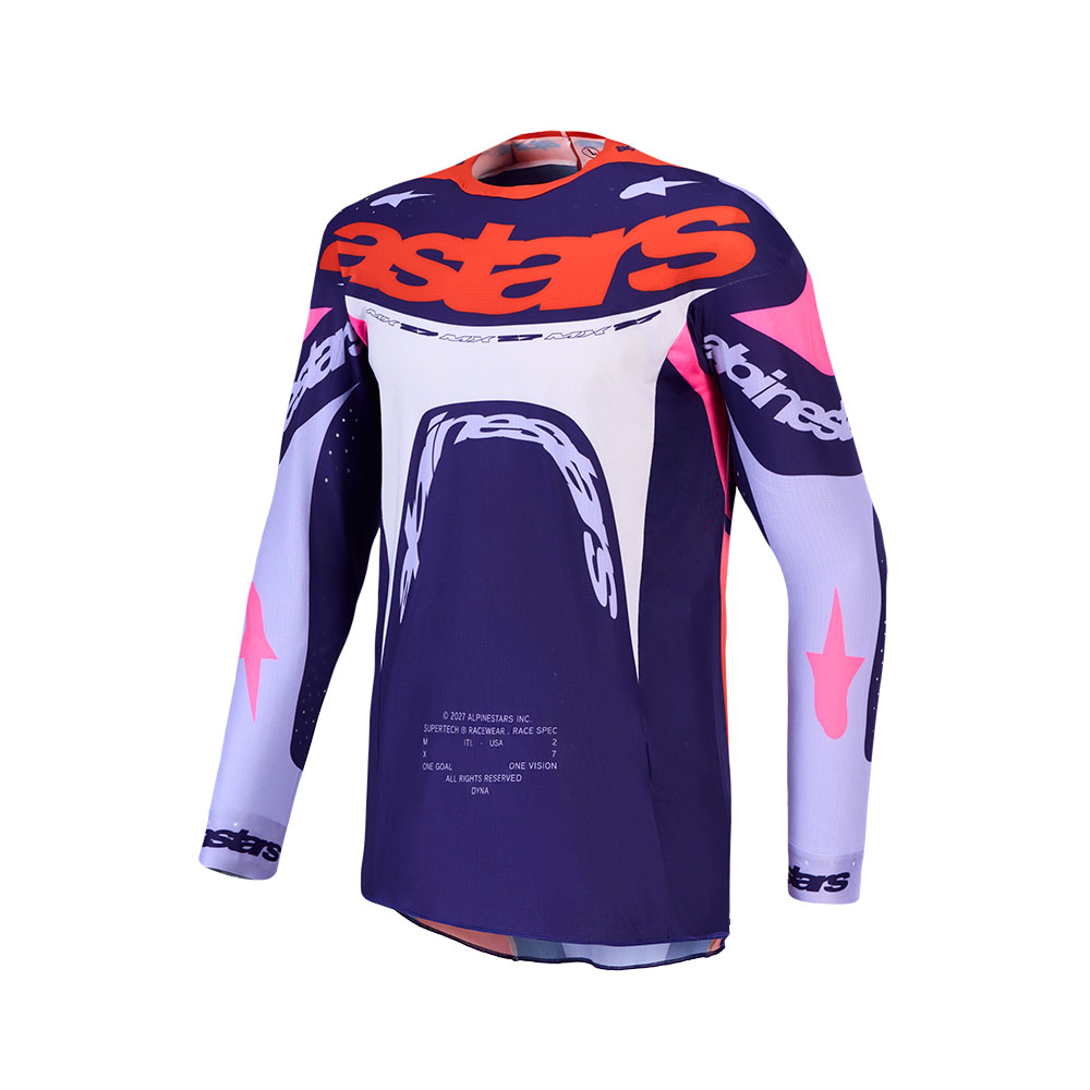 Supertech Dyna Jersey Light Violet/Deep Purple/Pink Fluoro XXL - Image 1