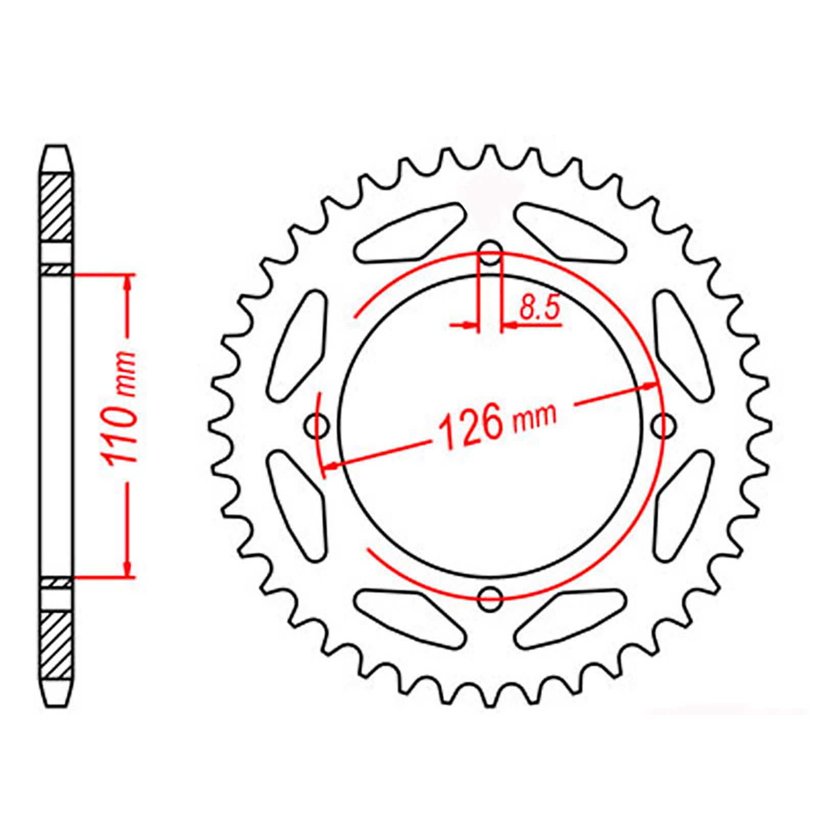 SPKT REAR OE STEEL 1466 54T #428 - Image 1