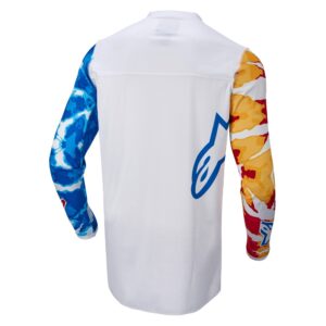 Alpinestars Racer Squad Motocross Jersey White/Red/Yellow/Turquoise/Black - Image 2
