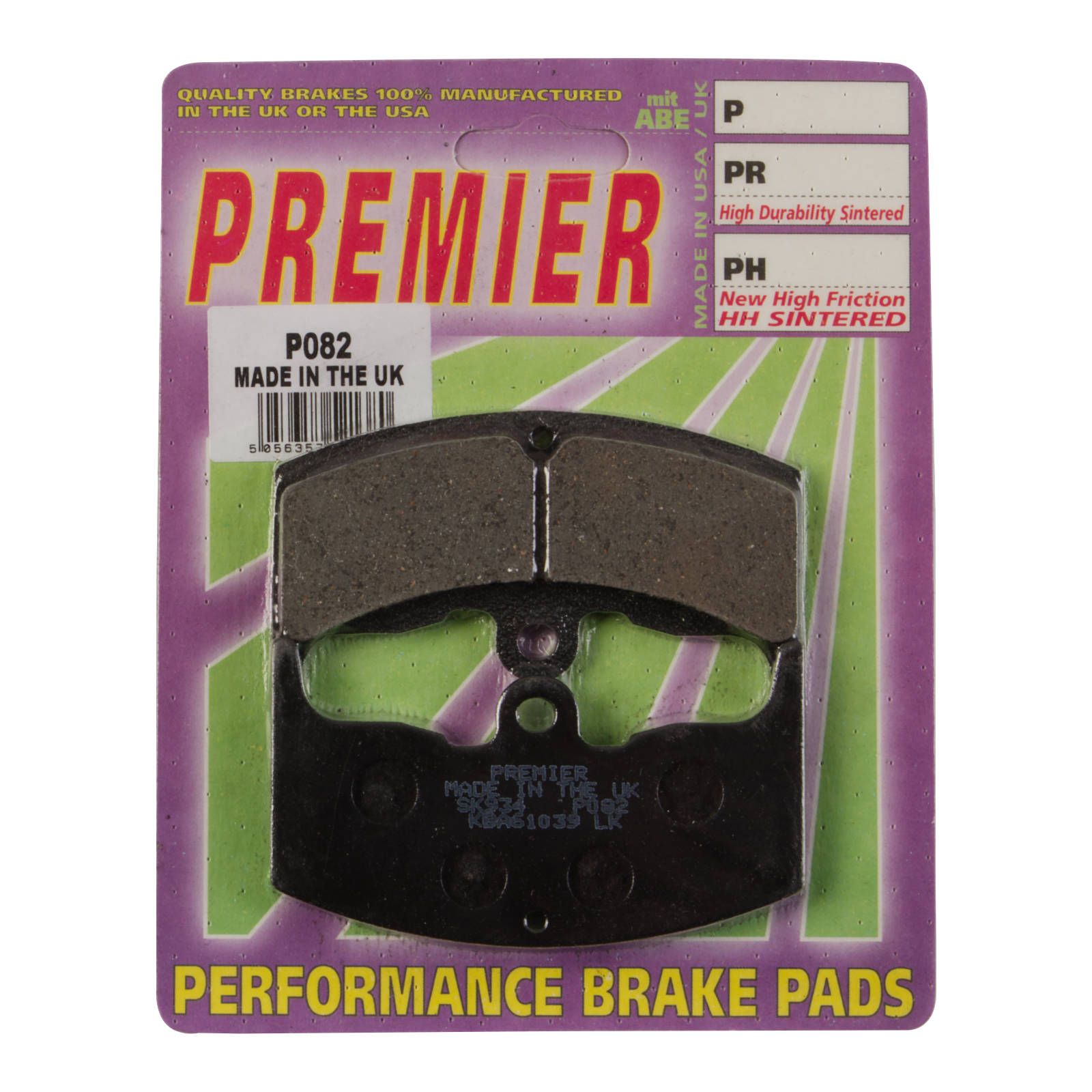 PREMIER BRAKE PADS P082 - HON - Image 1