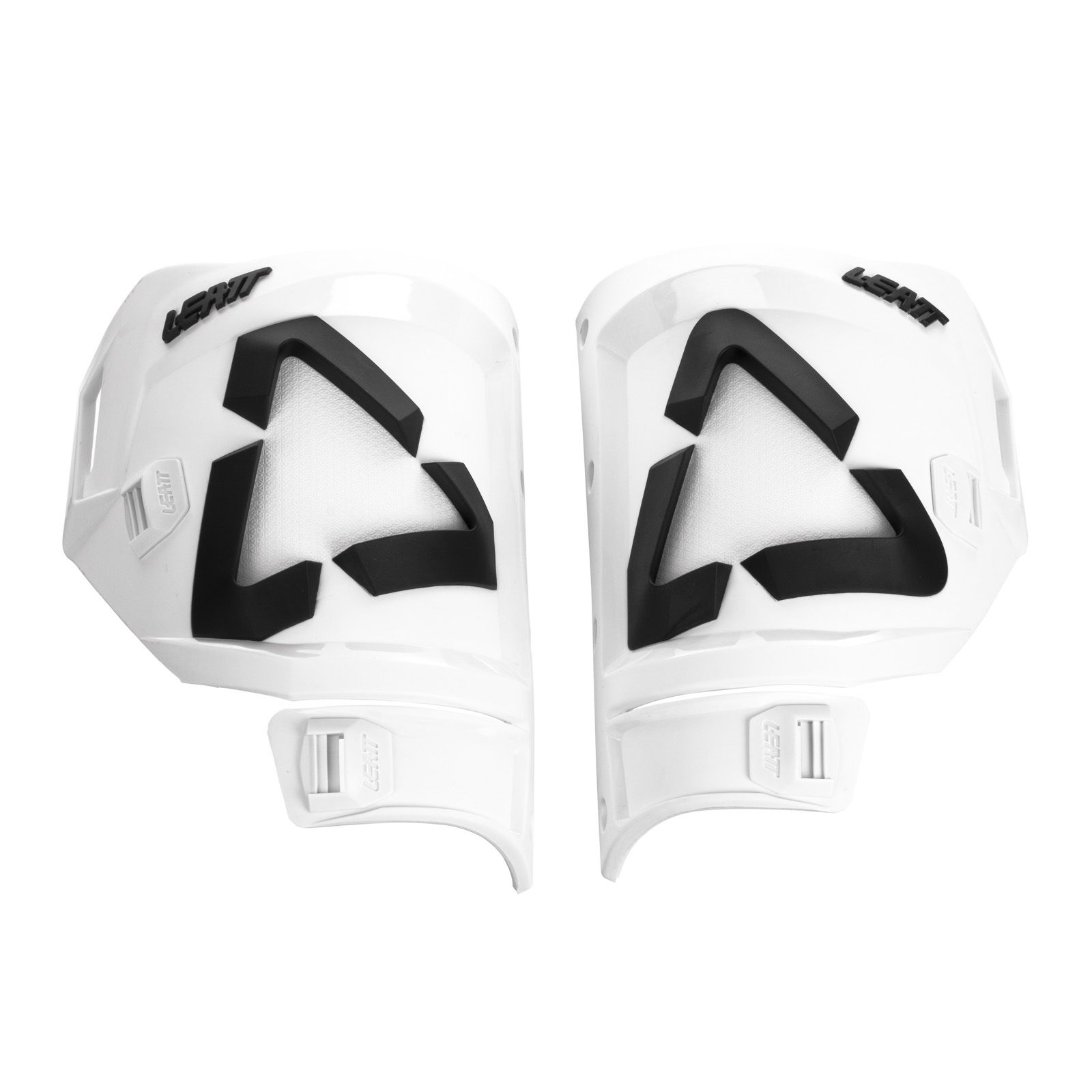 LEATT BOOT SHIN PLATE KIT 5.5 WHT/BLK PAIR US12/13 - Image 1
