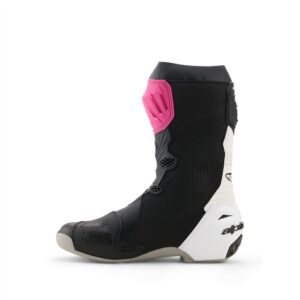 Alpinestars Supertech R Road Boots Black/Magenta/White/Yellow Fluoro - Image 3