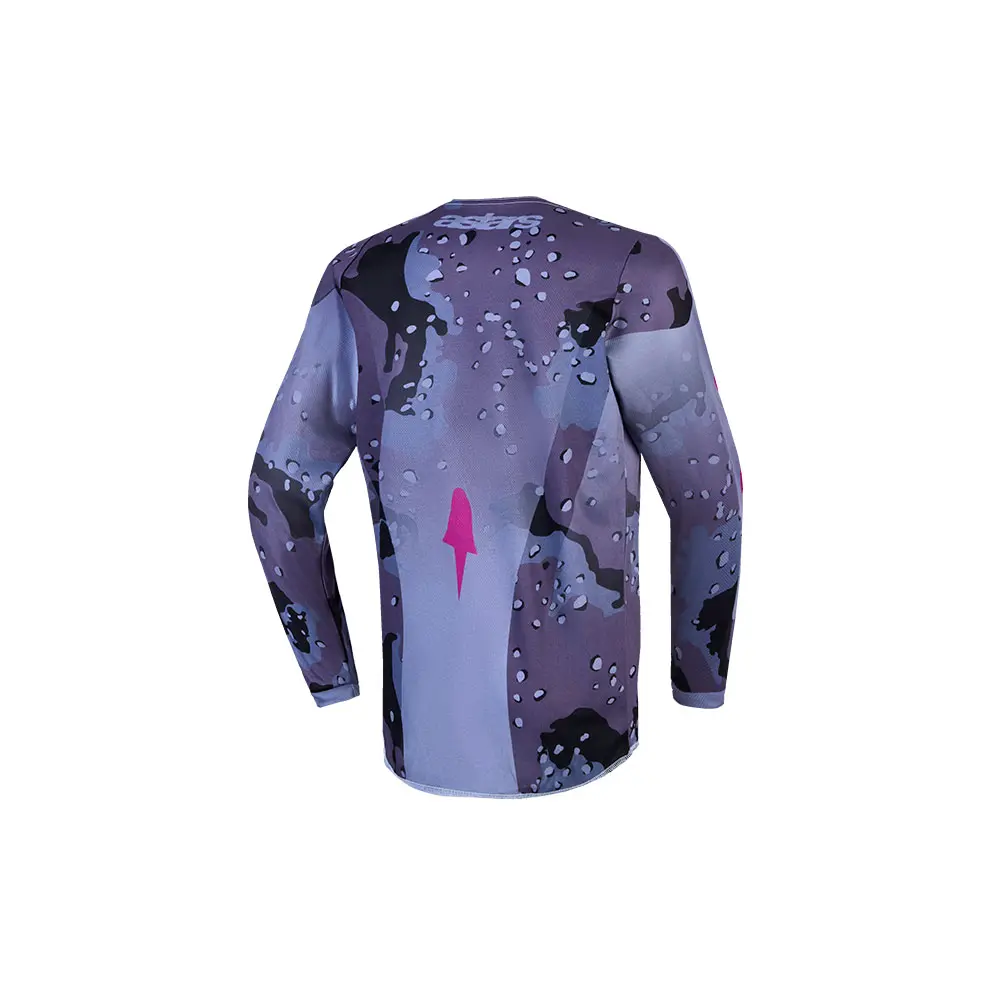 Youth Fluid Lone Jersey Gray Camo/Purple M