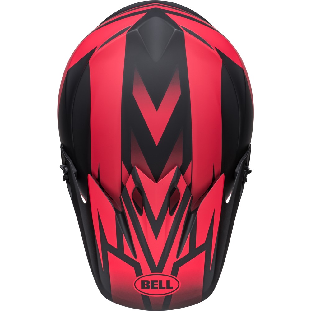 Bell MX-9 MIPS Disrupt Motocross Helmet Matte Black/Red