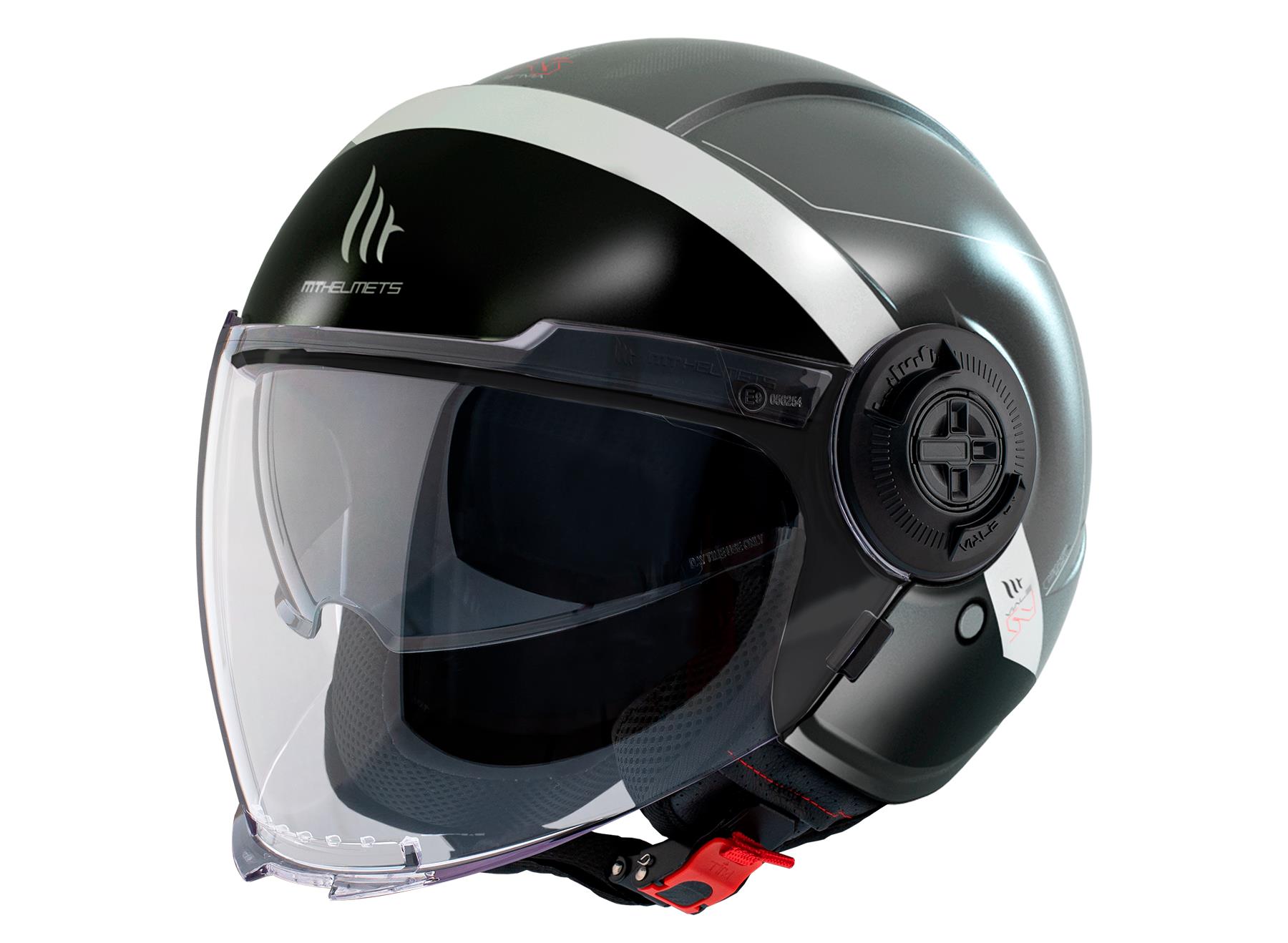 MT Viale SV S Open Face Helmet 68 Unit Matte Grey - Image 2
