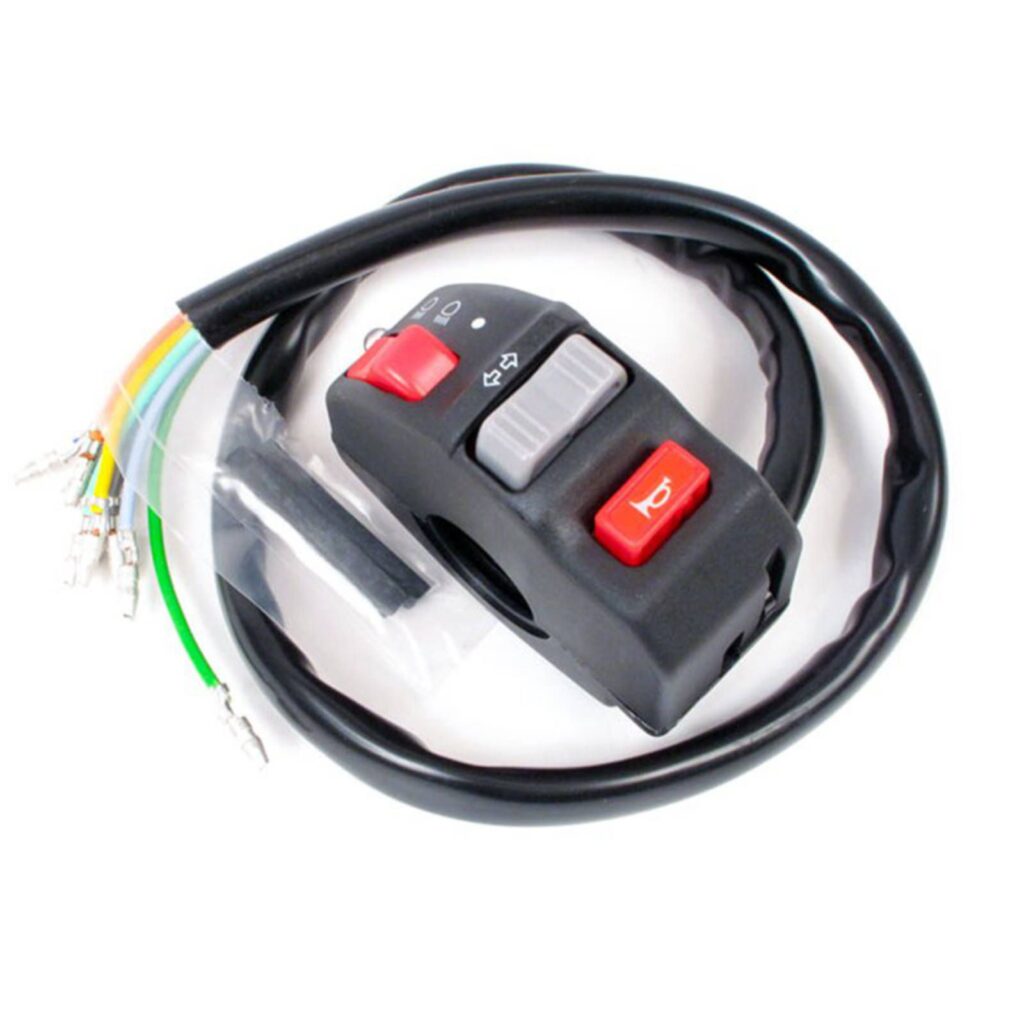 WHITES SWITCH BLOCK HEADLIGHT ON/HI-LO/TURN/HORN (28.5mm)