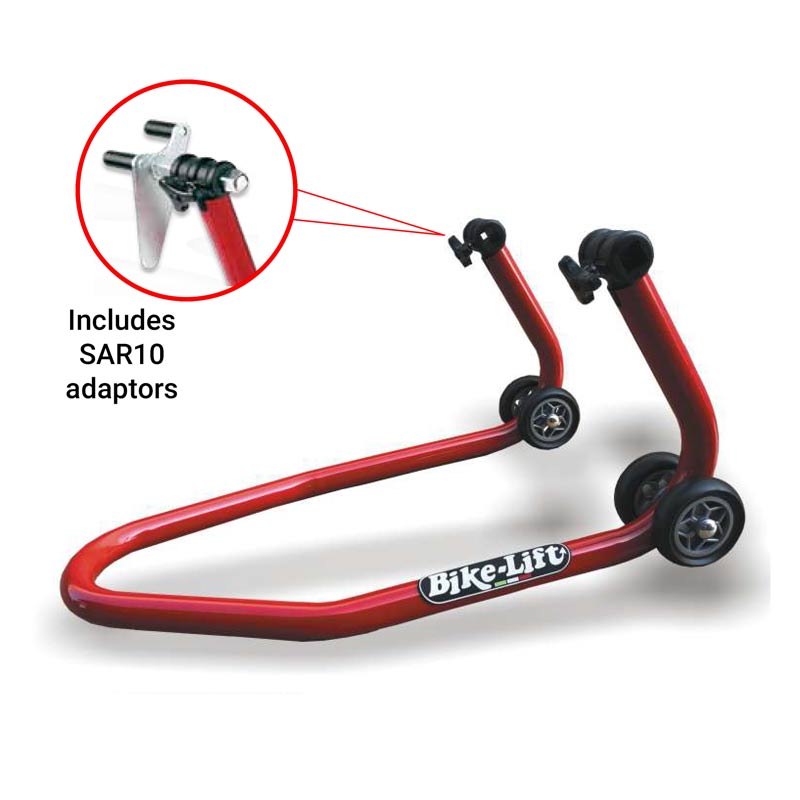 FRONT ADJUSTABLE STAND RED WITH SAR10 ADAPTORS