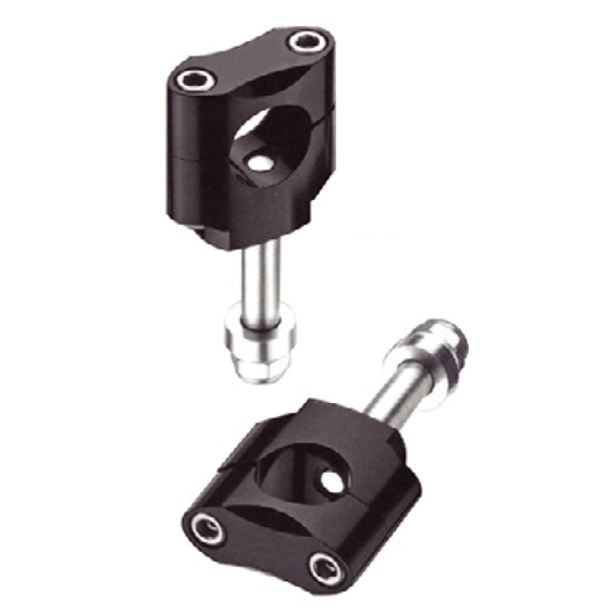 X TECH MXC-2 BAR MOUNTS 22.2MM (7/8) SILVER - HEIGHT 33.5MM
