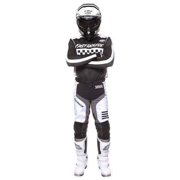 Fasthouse Grindhouse Waypoint Motocross Jersey Black/White