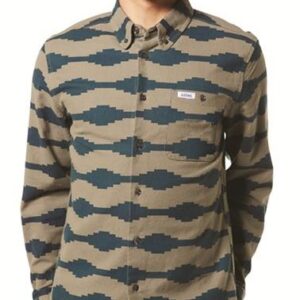 CHAIN GANG LS WOVEN [KHAKI] - Image 1