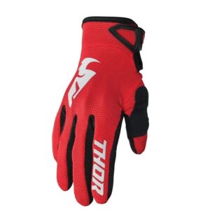 Thor Sector Motocross Gloves Red - Image 1