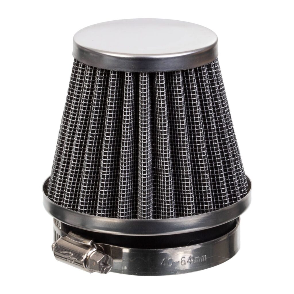 WHITES POD TYPE POWER FILTER - CHROME END CAP - 54MM I.D