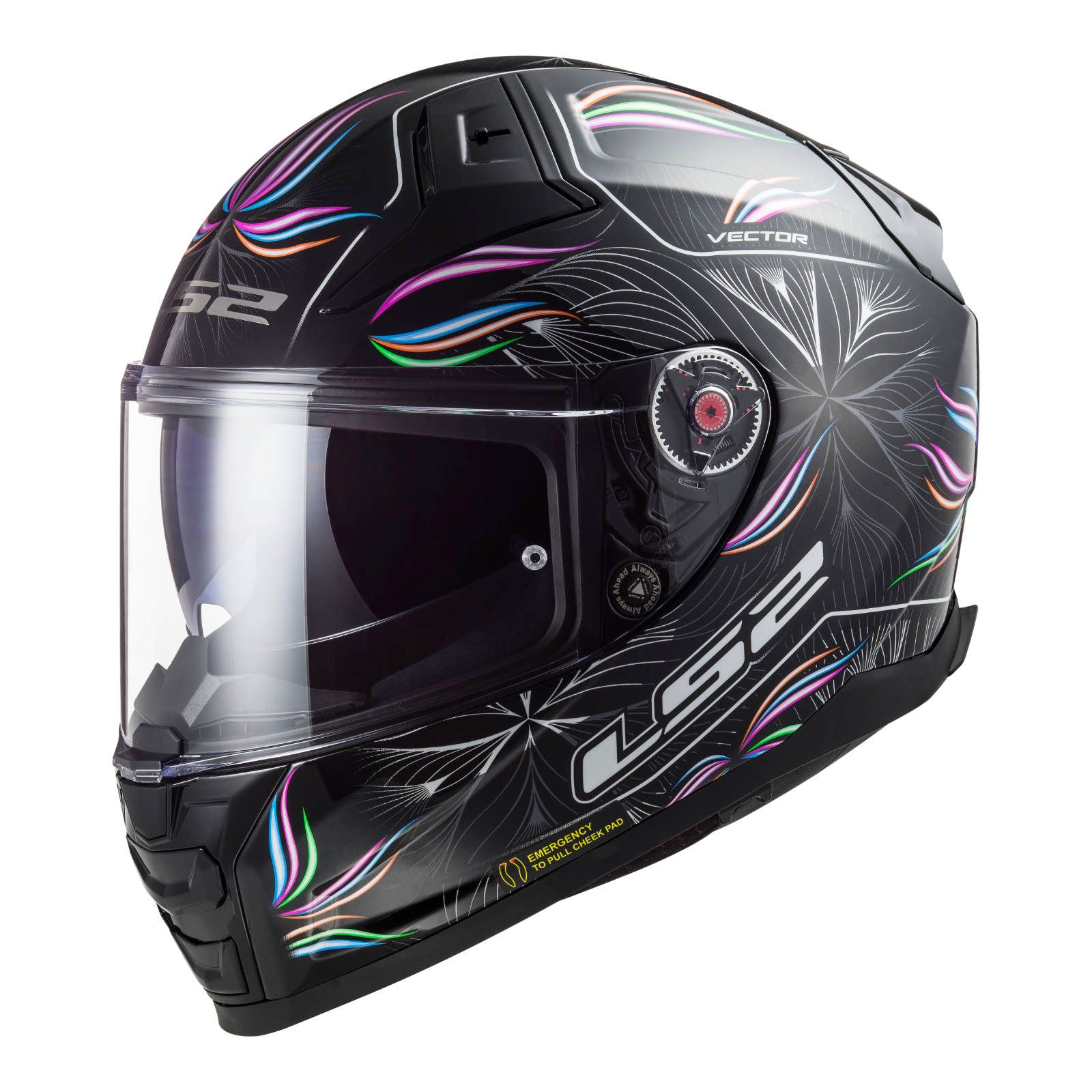 LS2 FF811 Vector 2 Road Helmet Tropical Black/White - Image 1
