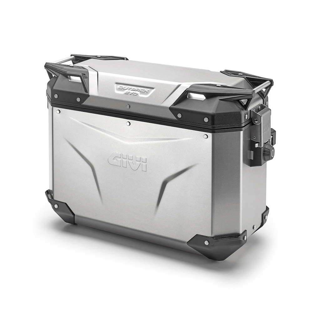 CAM-SIDE PANNIERS 37LT L/33LT R OUTBACK EVO ALU SILVER