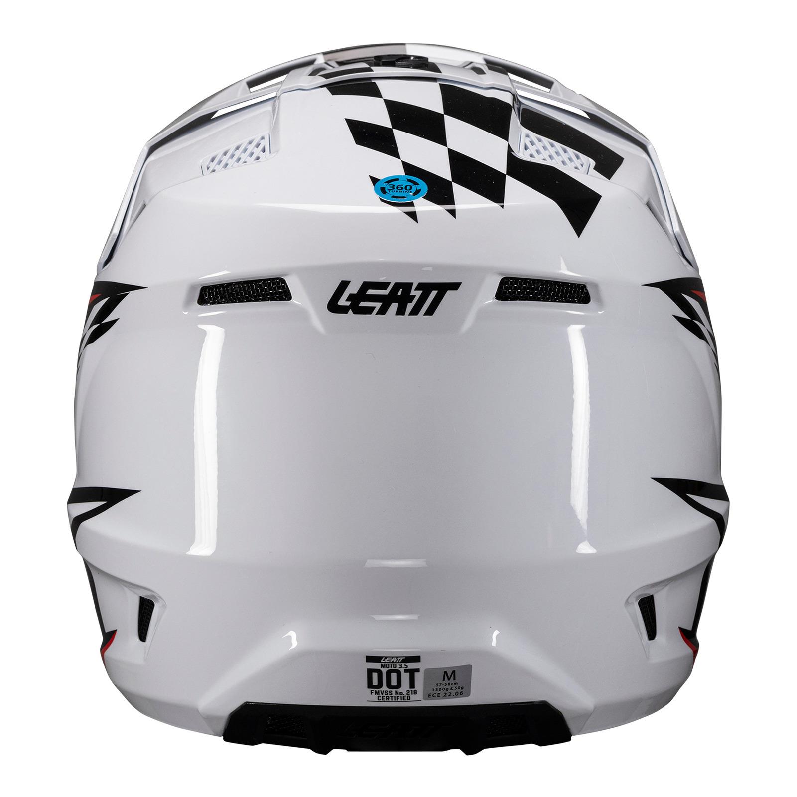 Leatt 3.5 Motocross Helmet Kit - White - Image 6
