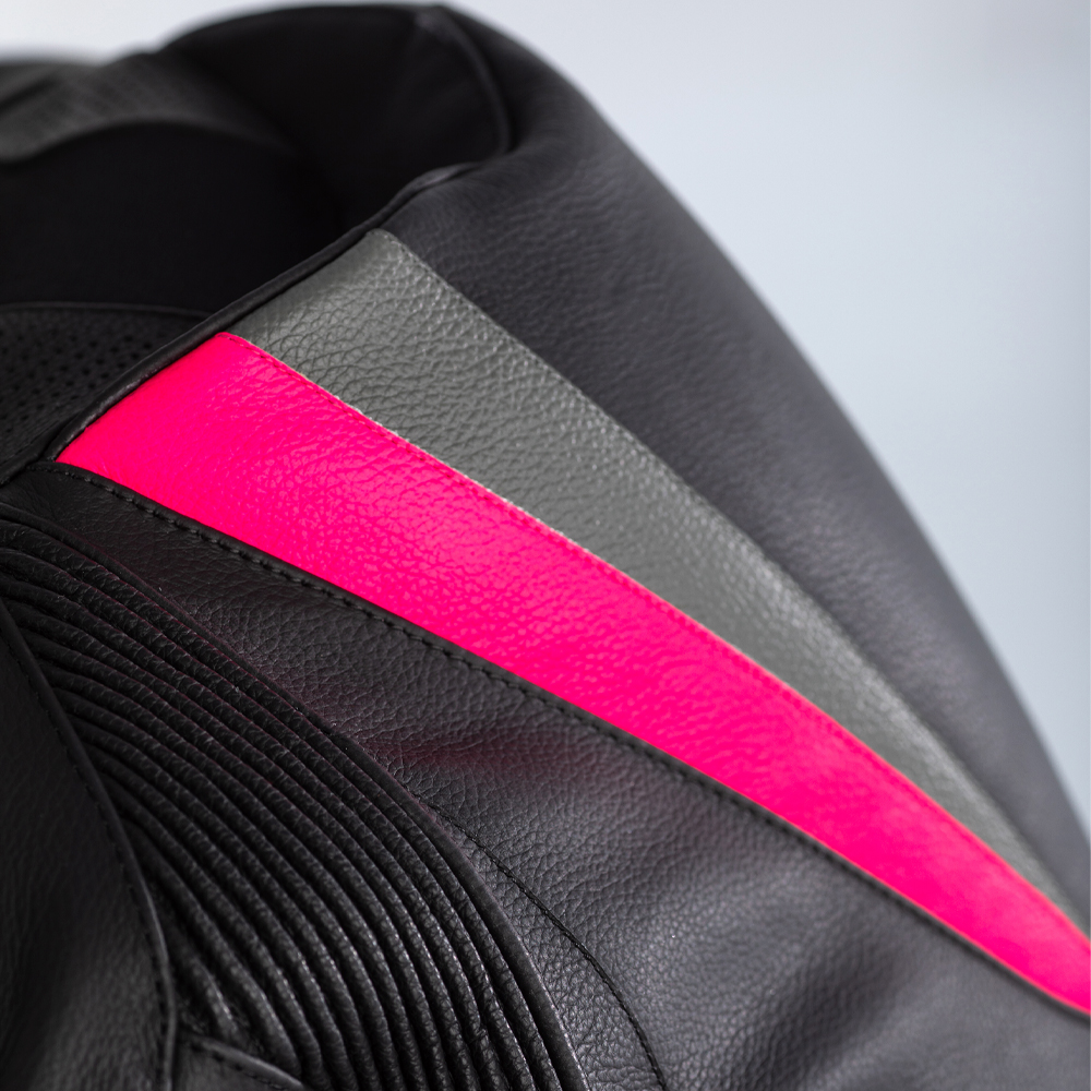 RST Tractech EVO 4 CE 1-PC Leather Suit Ladies Black/Pink/Grey