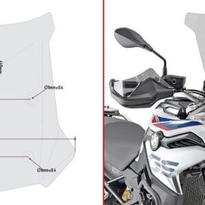 GIVI SCREEN BMW F 750/850 GS '18-> SMOKED 17cm TALLER (F750 D5129KIT) - Image 2