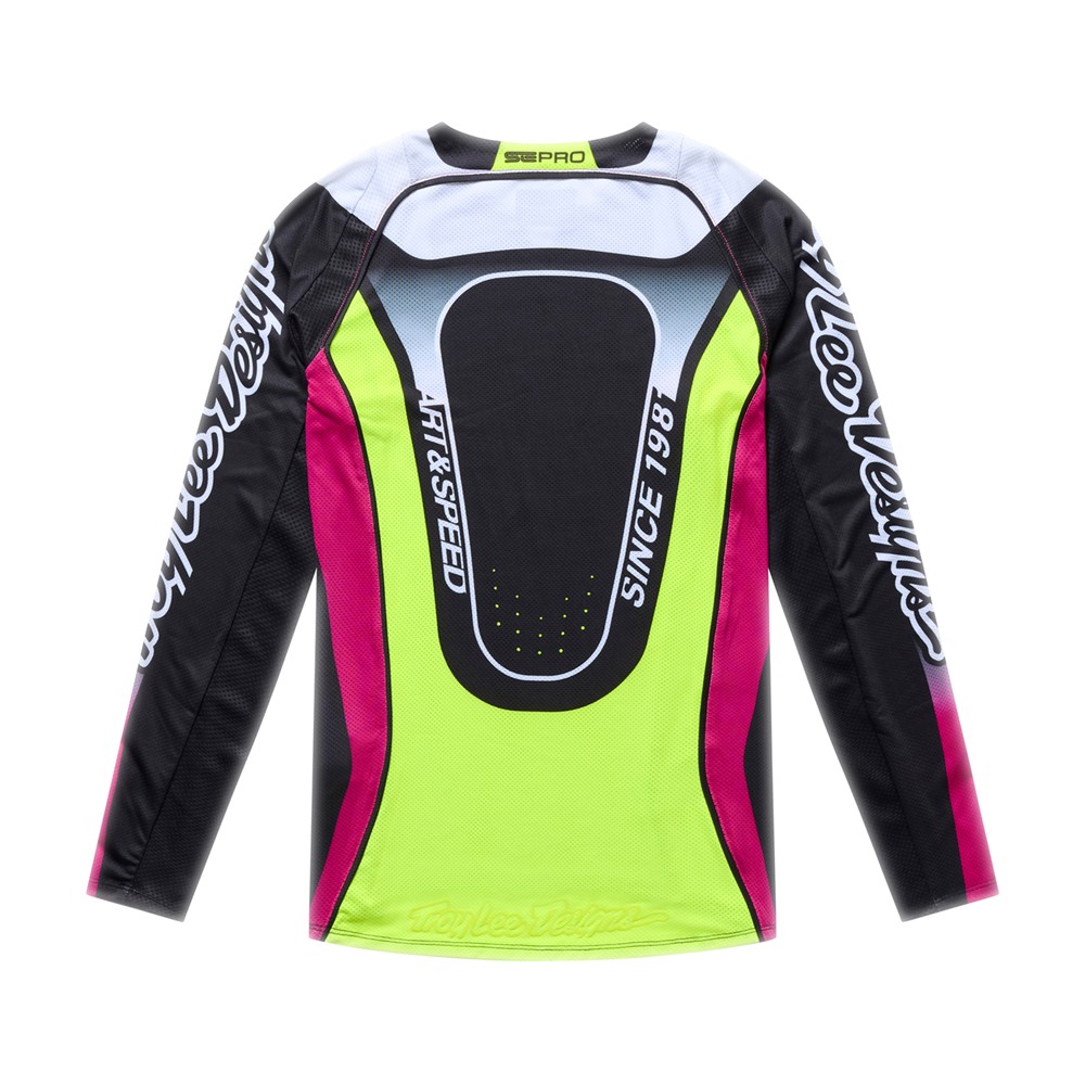 Troy Lee Designs SE Pro Salvo Motocross Jersey Youth Black/White