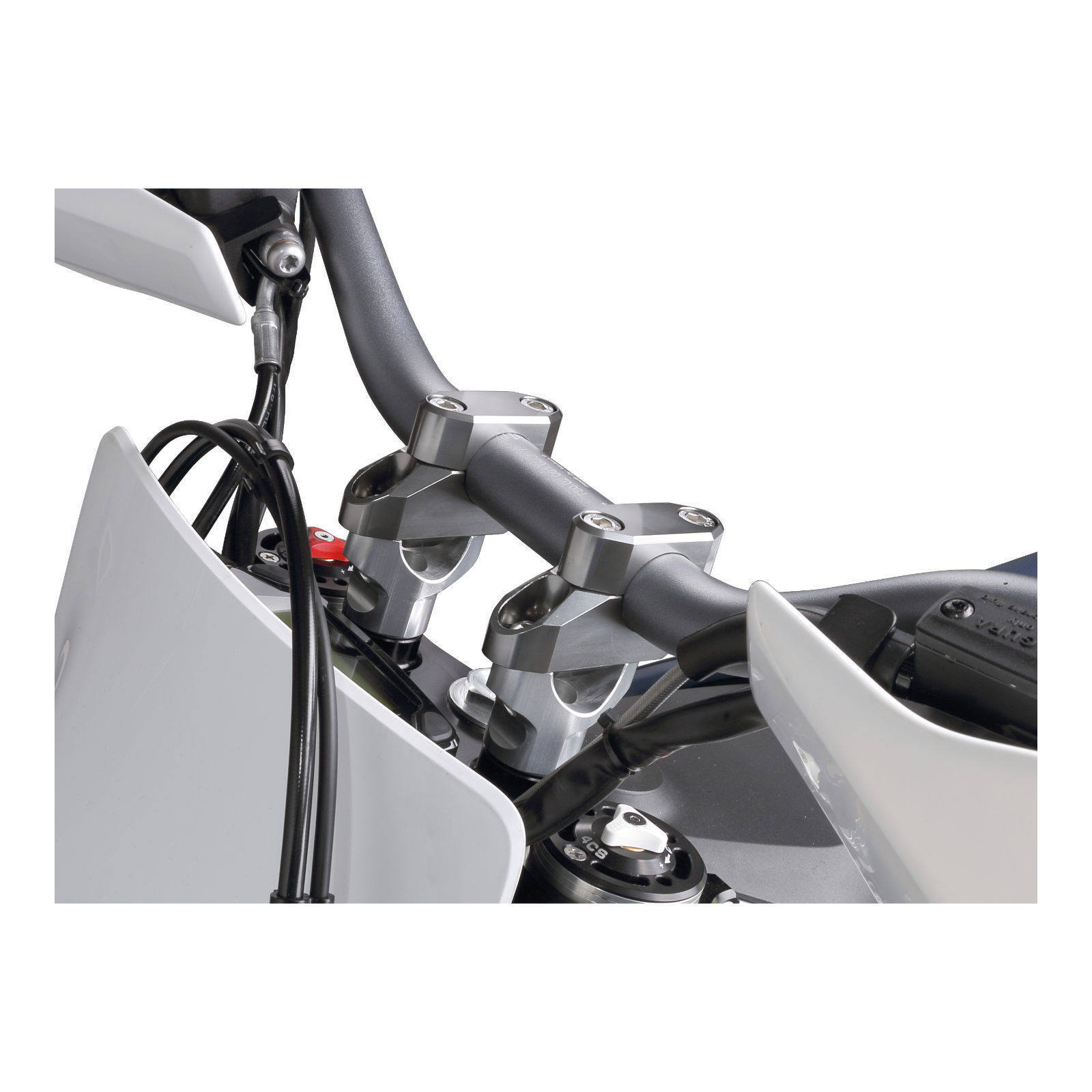 Zeta Bar Rise Kit Offset: 20mm Height: 26mm 22.2/28.6mm Bar - Ti-Colour - Image 6