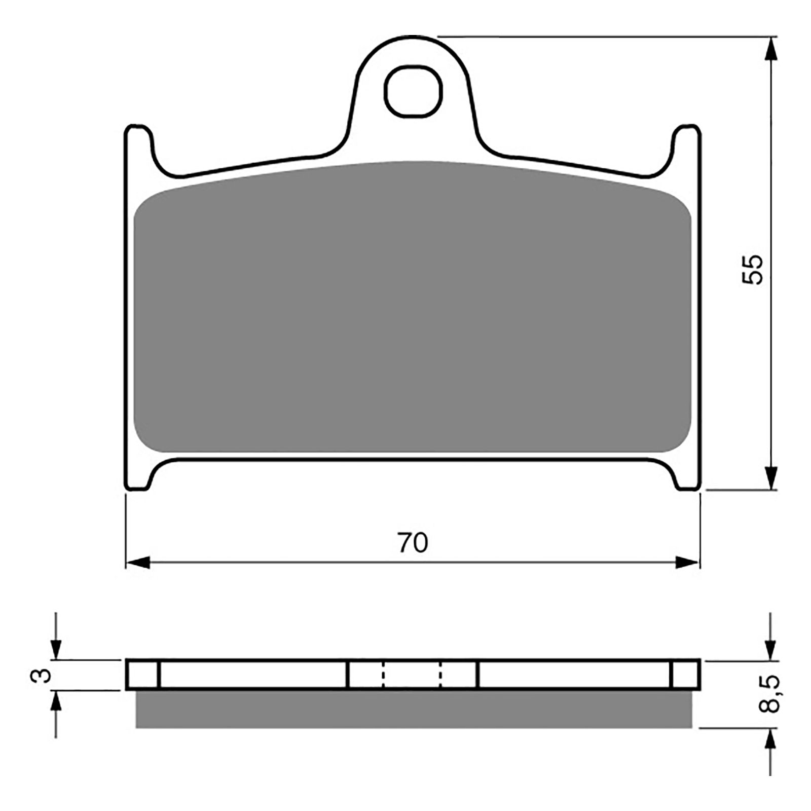 BRAKE PADS GOLDFREN SINTERED SPORTS GF017 - S3 ( PH189 / PH5 - Image 1