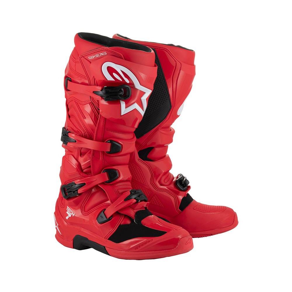 Alpinestars Tech-7 Motocross Boots Bright Red