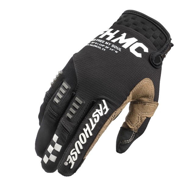 Fasthouse Off-Road Sand Cat Motocross Gloves Black/Black
