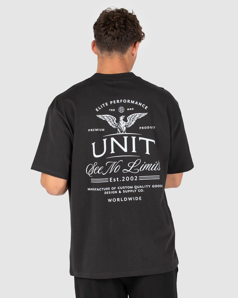 Unit Concord Tee Oversized Washed Black