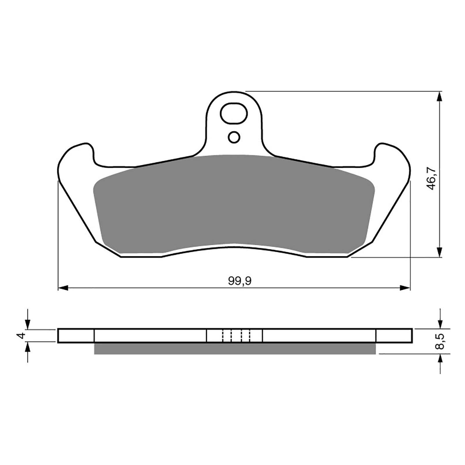 BRAKE PADS GOLDFREN OFFROAD RACING GF006 - K5 ( PR113 ) - Image 1