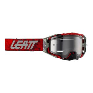Leatt Velocity 6.5 Motocross Goggles Enduro Red Clear Lens - Image 1