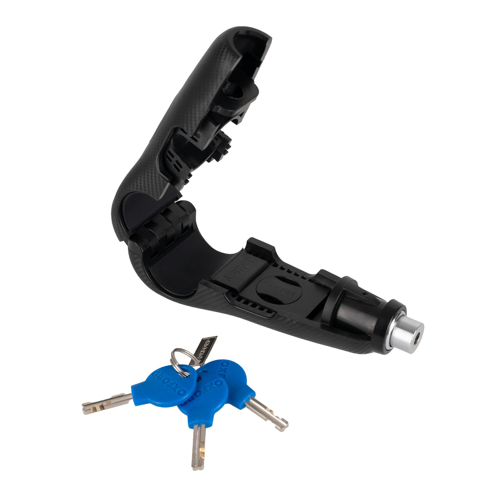 OXFORD LEVER LOCK SECURITY ALARM BLK - Image 4
