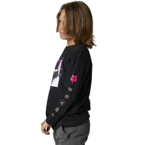 Fox Dethonate Long Sleeve Youth Tee Black - Image 1
