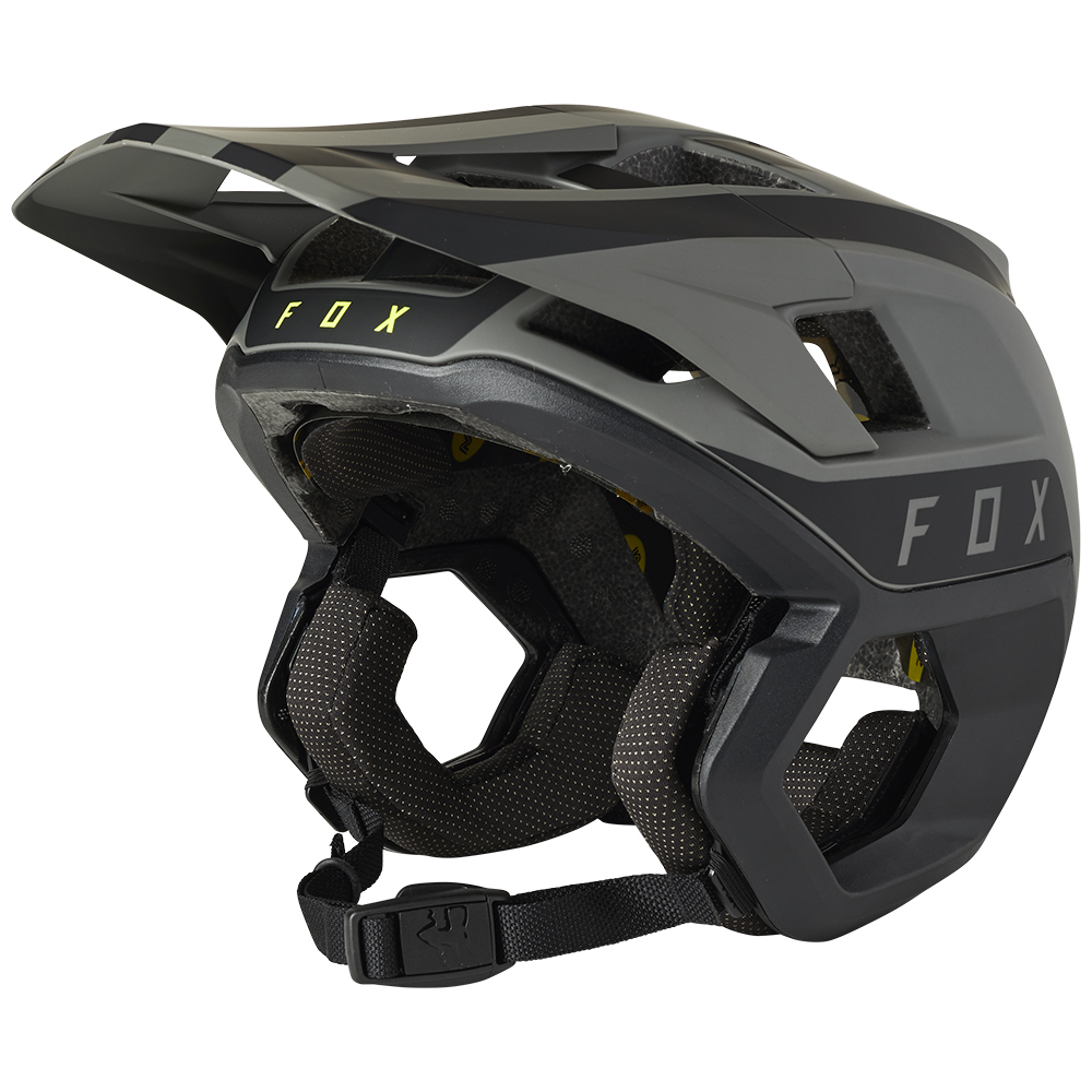 Fox Dropframe Pro Two Tone Black Bike Helmet