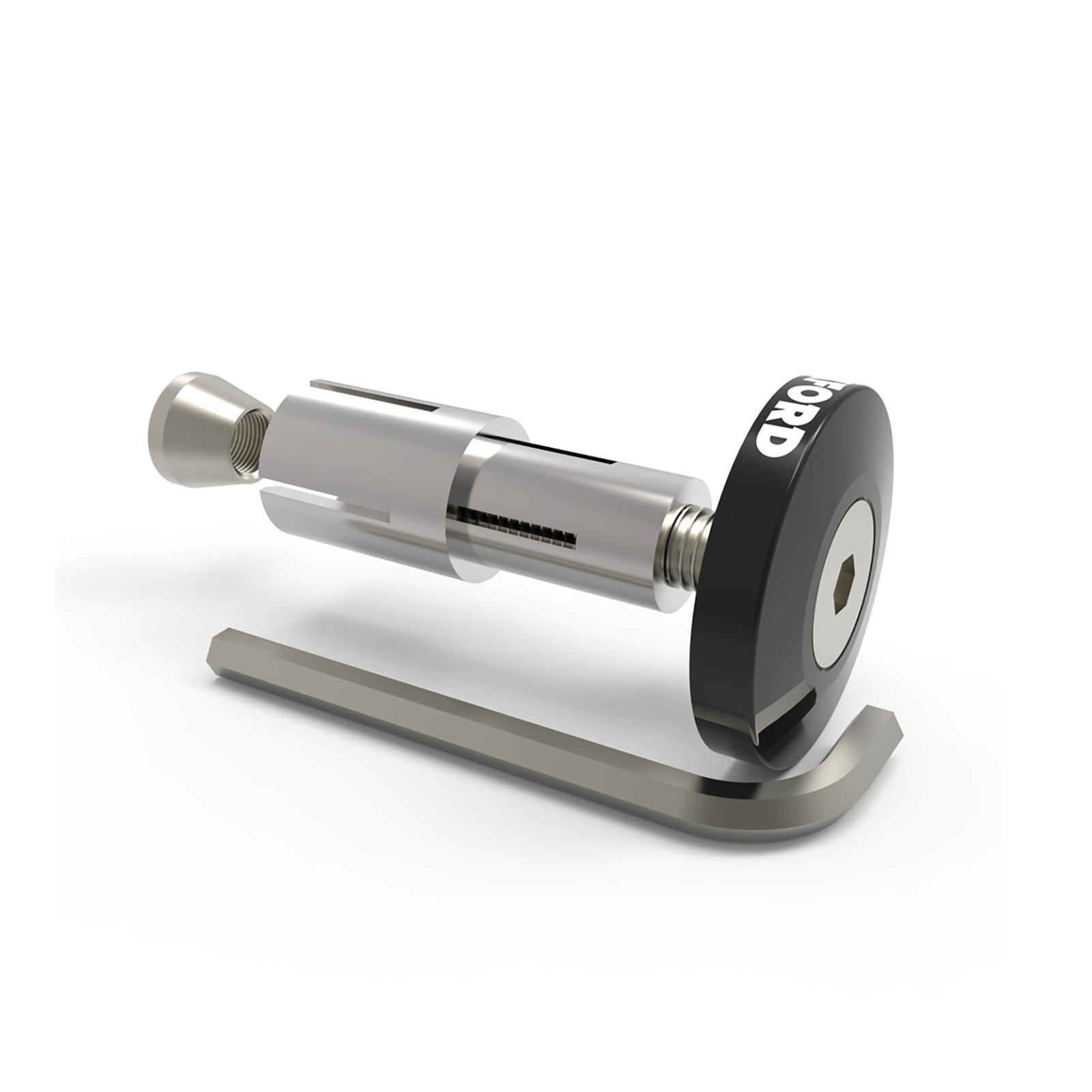 OXFORD HANDLEBAR BAR ENDS 2 BLK ANODISED - Image 1