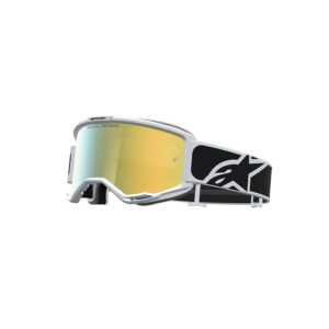 Alpinestars Vision 5 Rora Motocross Goggles Black/White Mirror Gold Lens - Image 1