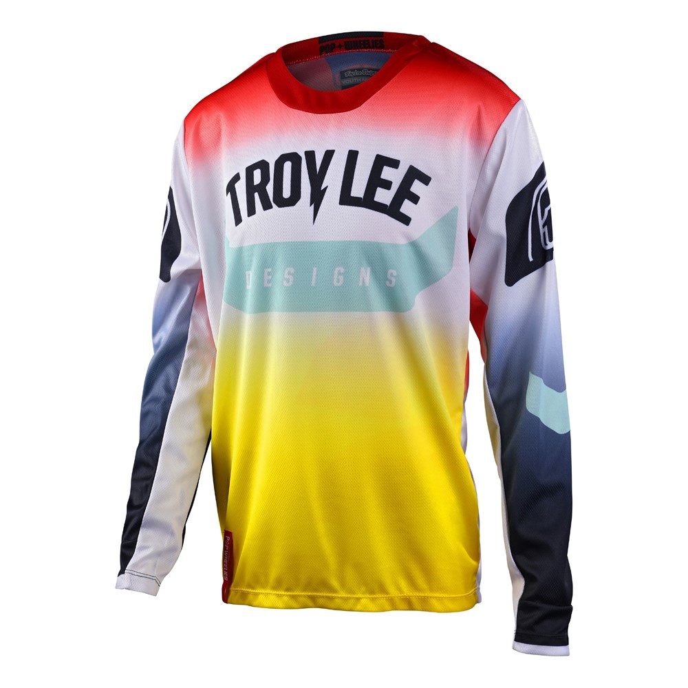 Troy Lee GP Arc Motocross Jeresy Youth Acid Yellow/Red