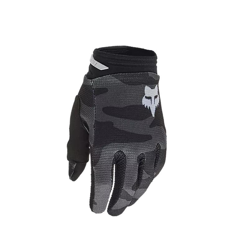 Fox 180 Bnkr Motocross Gloves Black Camo Youth