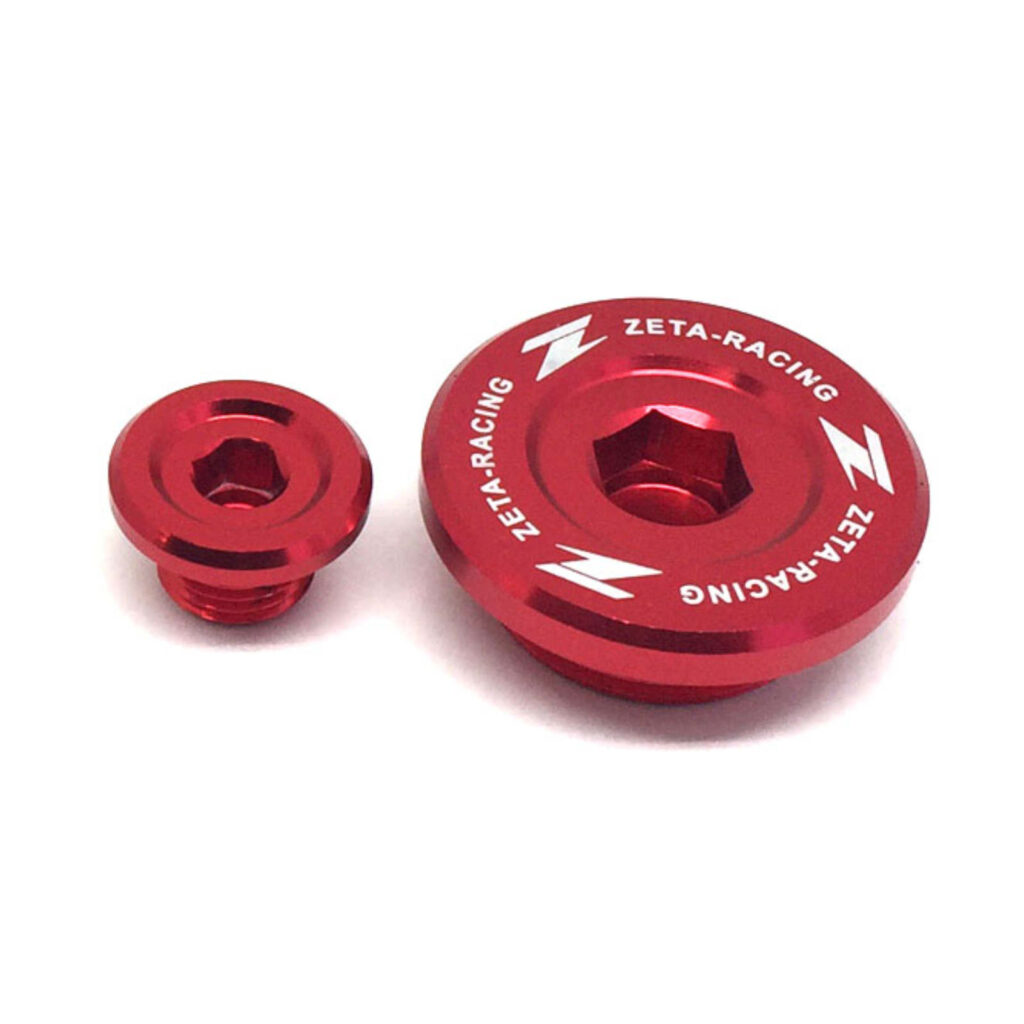 ZETA ENGINE PLUGS RMZ250'07-, RMZ450'05- RED
