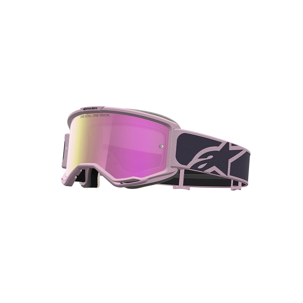 Alpinestars Vision 5 Rora Motocross Goggles Greystone/Pink Mirror Pink Lens