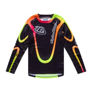 Troy Lee Designs GP Pro Aura Motocross Jersey Youth Black - Image 1