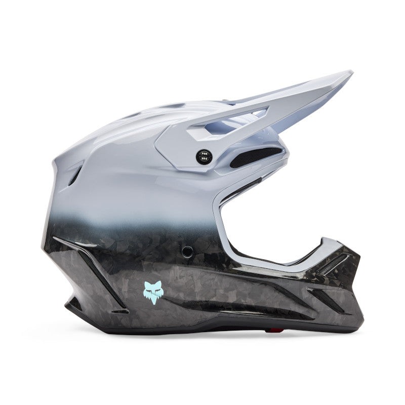 Fox V3 RS Ghost Motocross Helmet White