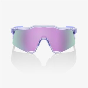 100% Speedcraft Polished Translucent Lavender Sunglasses HiPER Lavender Mirror Lens - Image 2