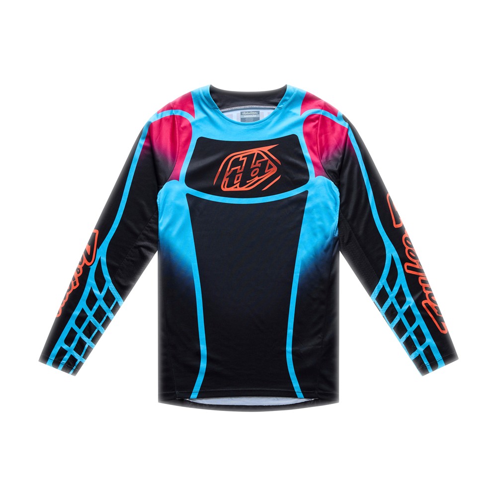 Troy Lee Designs GP Pro Framework Motocross Jersey Black/Cyan