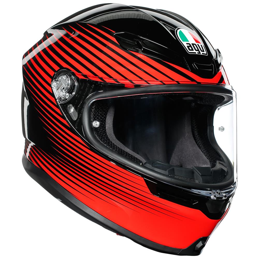 Road Helmet AGV K-6 Rush Black/Red